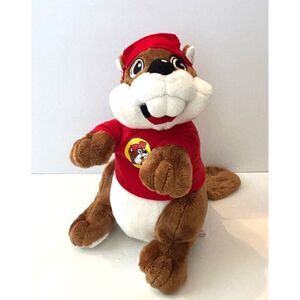 Buc-ees Beaver‎ Mascot 10" Plush T-shirt Bucky Bucees Stuffed Animal Toy
